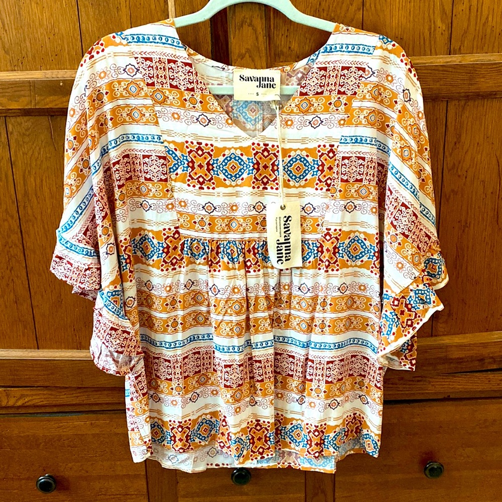 Savanna Jane Top, Size Small, New with tags